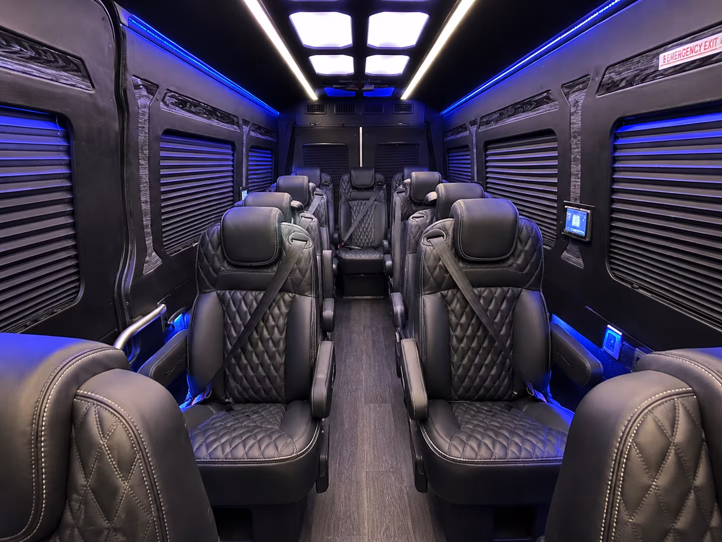 carlsbad 18 passenger sprinter van interior