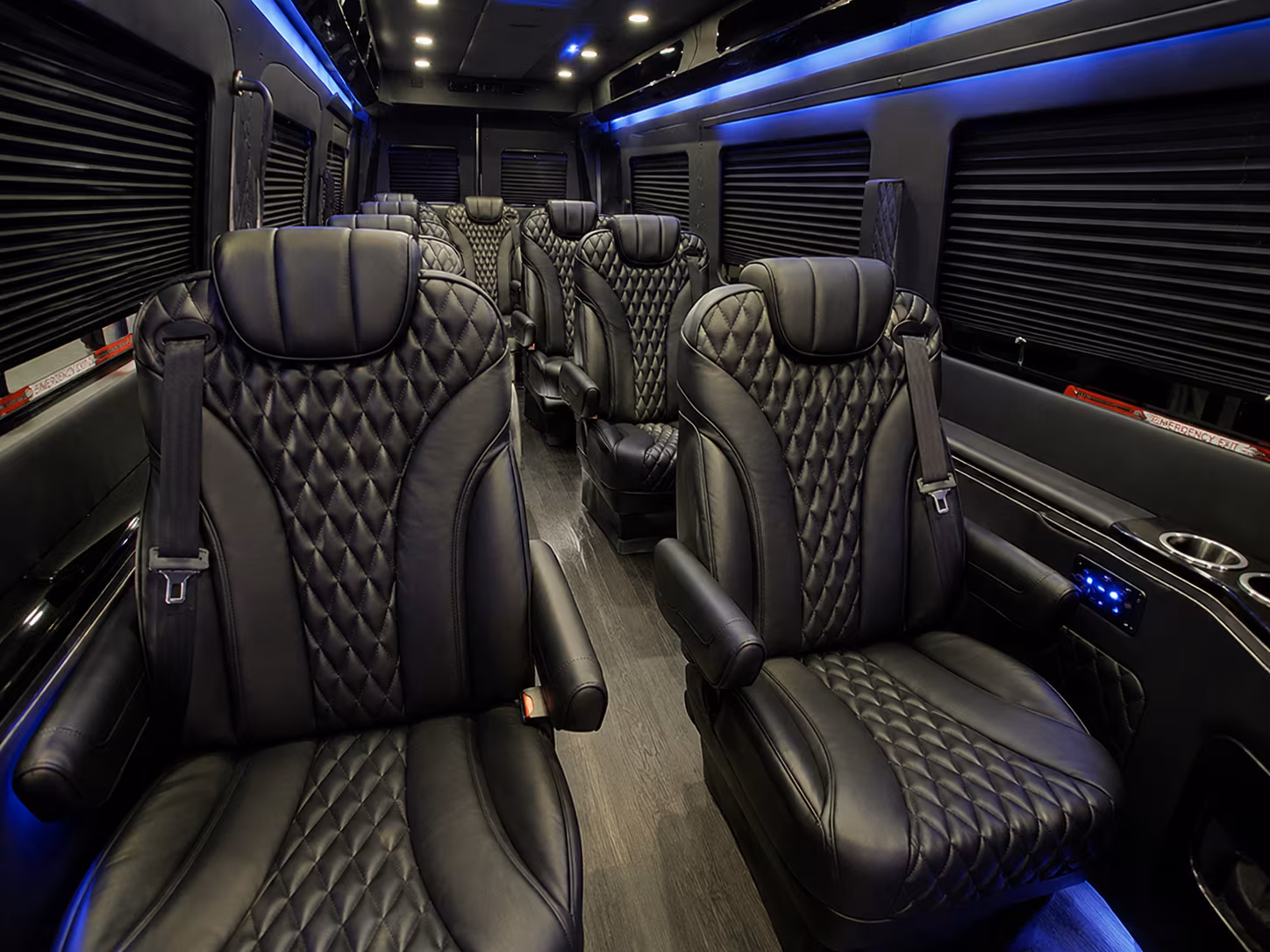 carlsbad 20 passenger sprinter van inside