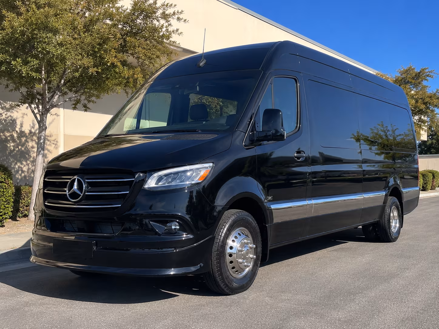 hotel block transfers and multi venue guest shuttles on a carlsbad private event sprinter van