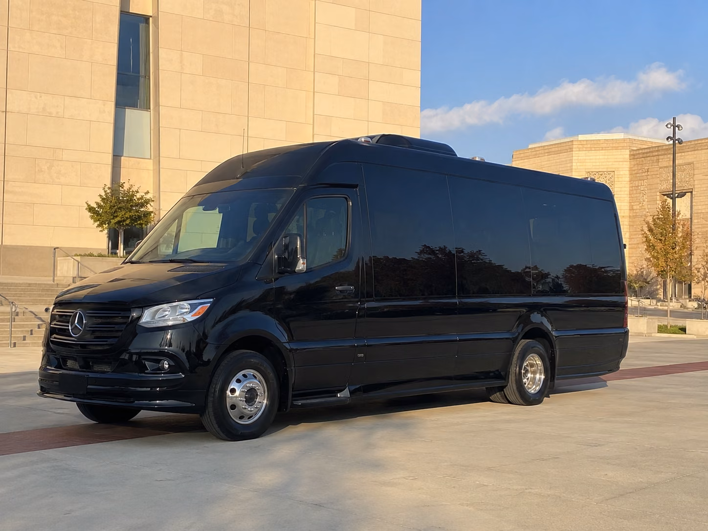 warehouse distribution center and industrial park sprinter van shuttles in carlsbad